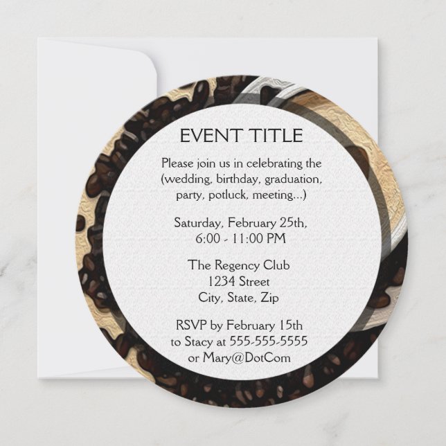 Invitation I Heart Coffee (Devant)