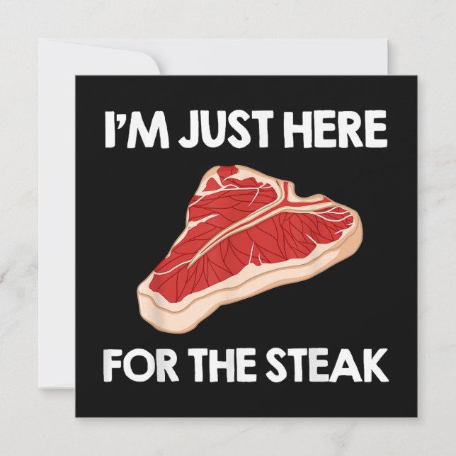 Invitation I Love Steak Cadeau Ribeye House (Devant)
