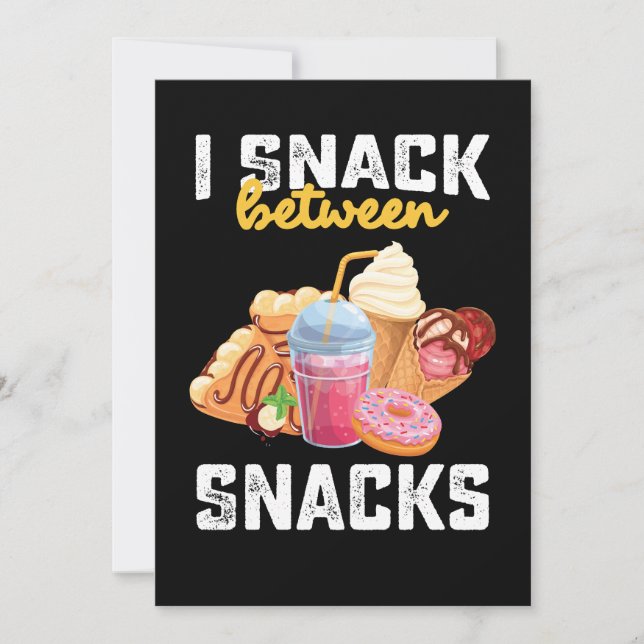 Invitation I Snack Entre Snacks Food Sweet Lovers (Devant)