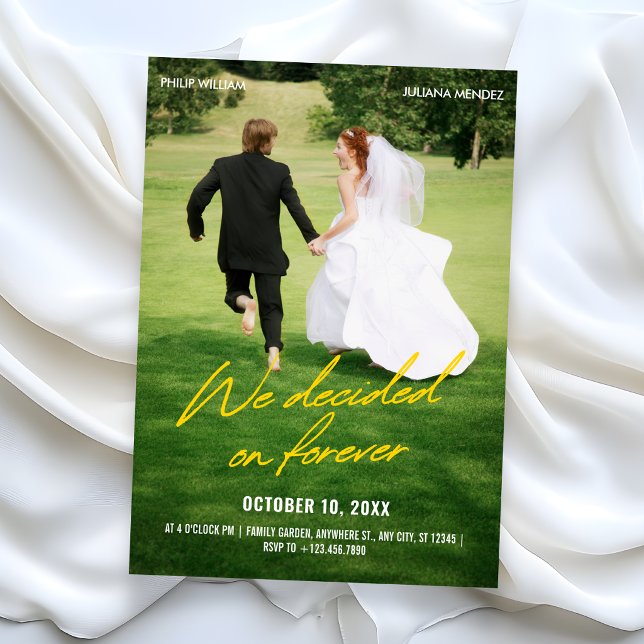 Invitation Iconic photo wedding (Créateur téléchargé)