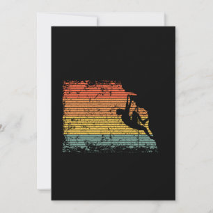 Invitation Idée cadeau vintage de l'grimpeur d'Escalades