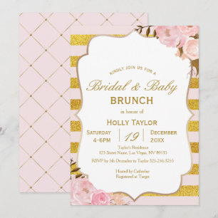 Invitation Idées de Baby shower et de Fête de l'mariée