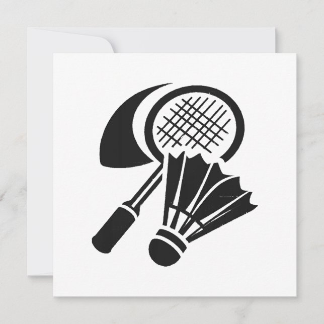 Invitation Idées de cadeaux de badminton (Devant)