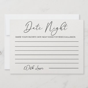 Invitation Idées de nuit personnalisées Jeu de Fête des marié
