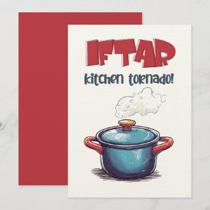 Invitation Iftar Cuisine Tornade - Mélange de Magie et de Dés