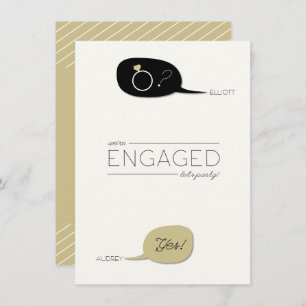 Invitation Il a demandé et elle a dit oui ! Partie de