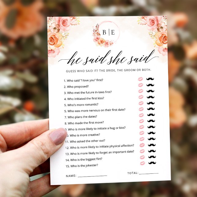 Invitation Il A Dit Qu'Elle A Dit Game Green Fête des mariées (Créateur téléchargé)