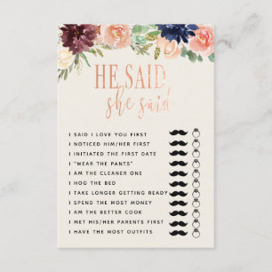 Invitation Il a dit qu'elle a dit mariage/fiançailles copie d