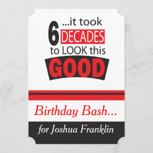 Invitation Il a fallu 60 ans pour voir ce bon 60e anniversair