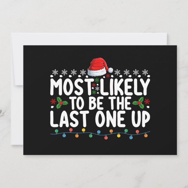 Invitation Il Est Probable Que Ce Soit Le Dernier De Noël (Devant)