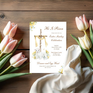 Invitation Il Est Ressuscité Chrétien Pâques