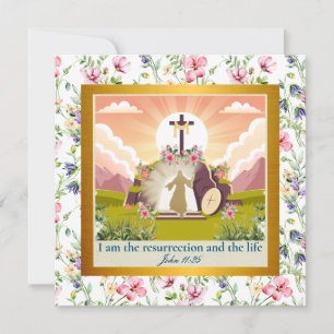 Invitation Il est ressuscité et fête de la résurrection diman