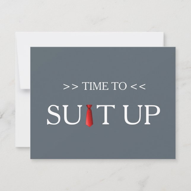 Invitation Il est temps d'adapter Black Chalk Board Red Crava (Devant)
