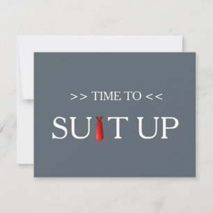 Invitation Il est temps d'adapter Black Chalk Board Red Crava