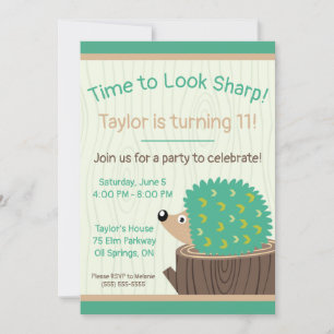 Invitation Il est temps d'avoir l'air net ! Anniversaire du H