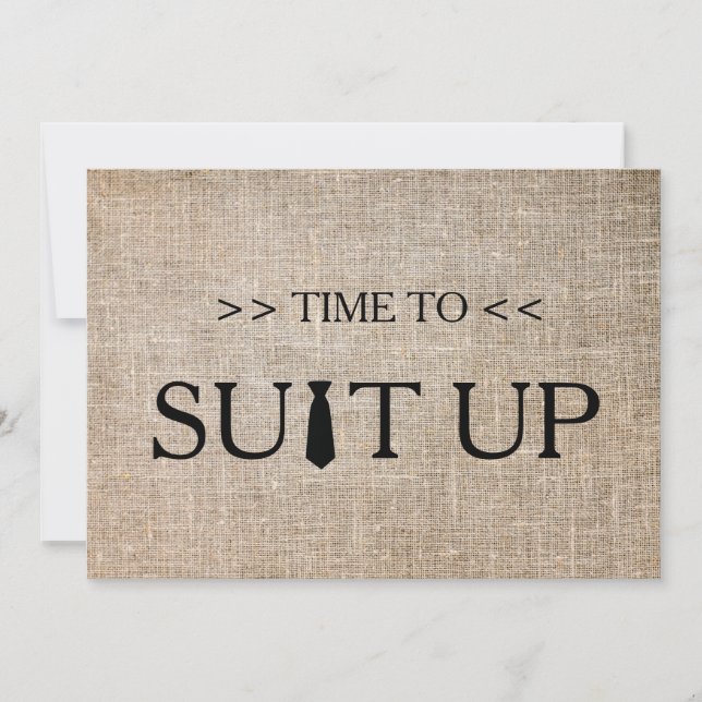 Invitation Il est temps de répondre à l'Arrière - plan blanc (Devant)