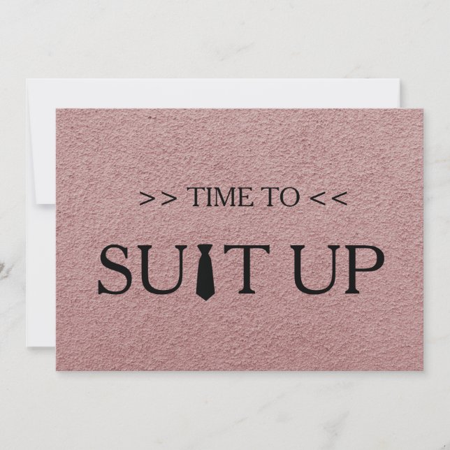 Invitation Il est temps de répondre à l'Arrière - plan blanc (Devant)