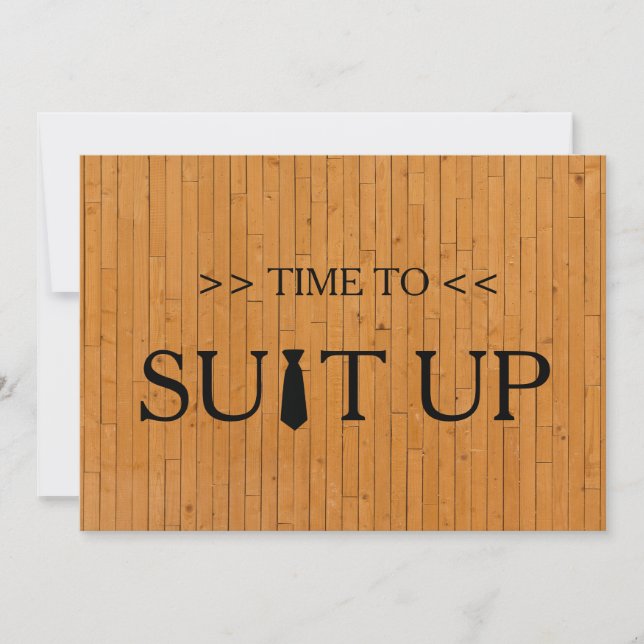 Invitation Il est temps de répondre à l'Arrière - plan blanc (Devant)