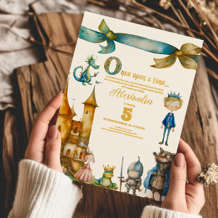 Invitation Il Était Une Fois Le Baby shower Du Château De Fai