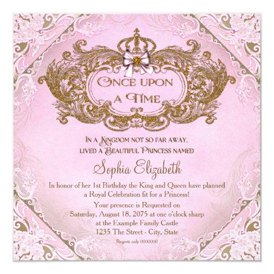 Invitation Il Etait Une Fois Princesse Er Anniversaire Zazzle Fr Invitation Il Etait Une Fois Princesse Er Anniversaire Zazzle Fr