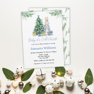 Invitation Il fait froid dans le Baby shower extérieur