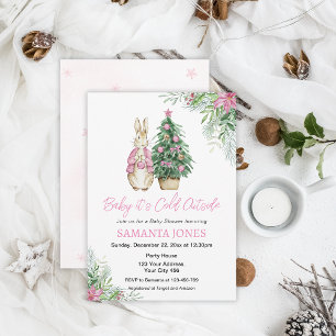 Invitation Il fait froid dans le Baby shower extérieur