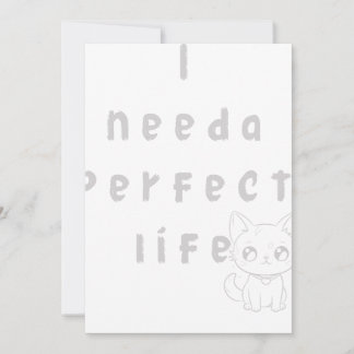 Invitation Il me faut une vie parfaite