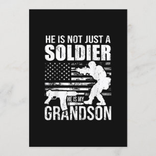 Invitation Il n'est pas juste un soldat, il est mon petit-fil
