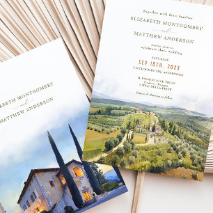 Invitation Il Poggio Alle Trese Italie Mariage de Destination