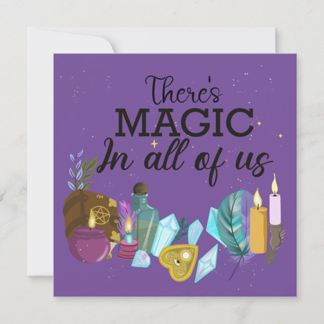 Invitation Il y a de la magie en chacun de nous (Devant)