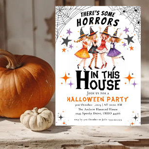 Invitation il y a des horreurs dans cette maison Halloween