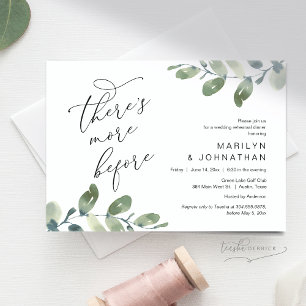 Invitation Il y a plus avant, Dîner de répétition Mariage