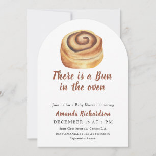 Invitation Il y a un petit pain dans le four Baby Shower