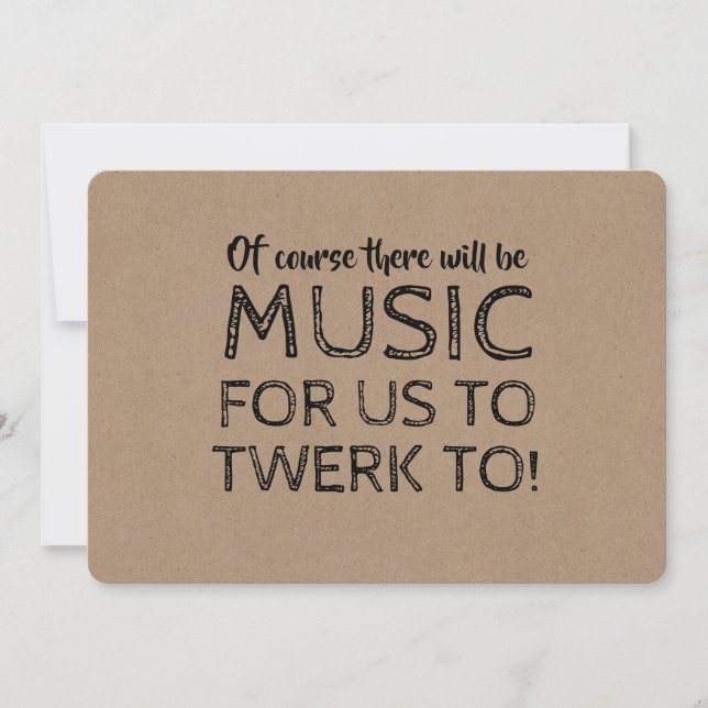 Invitation Il Y Aura De La Musique - Bridesmaid Proposition (Devant)