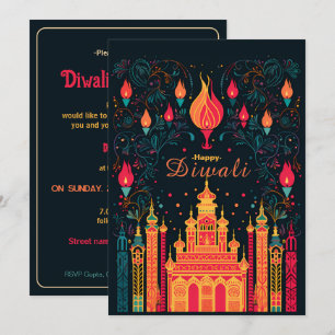 Invitation Illumination Divine : Une fête de Diwali
