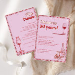 Invitation Illustrated 30th Birthday Cheers to 30 years!<br><div class="desc">Célébrez trois décennies de fabuleux avec notre invitation à imprimer "Cheers To 30 Years"! Ce charmant 30th Birthday Invitation présente des illustrations Pipi originales et des couleurs ludiques, ajoutant une touche de fantaisie à votre célébration de jalon. Appréciez l'essence de l'élégance Vintage française en invitation vos proches pour participer aux...</div>