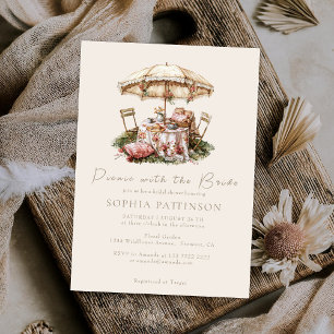 Invitation Illustration aquarelle Fête des mariées de pique-n