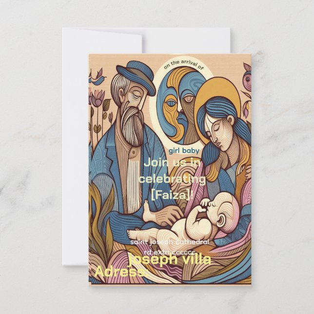 Invitation illustration aquarelle vintage fille douche dans (Devant)