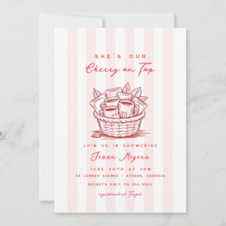 Invitation illustration baby shower Tea Doodle