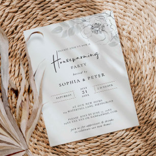 Invitation Illustration botanique Maison Réchauffement