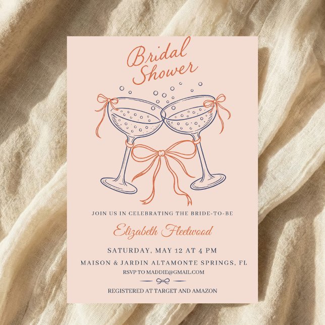 Invitation Illustration Coupes Mariage Fête de Fiançailles Bl (Créateur téléchargé)