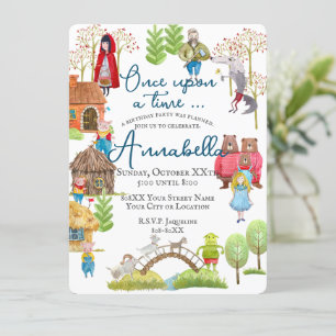 Invitation Illustration de contes folkloriques et de fées cla