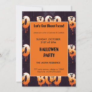 Invitation Illustration de la nuit d'Halloween