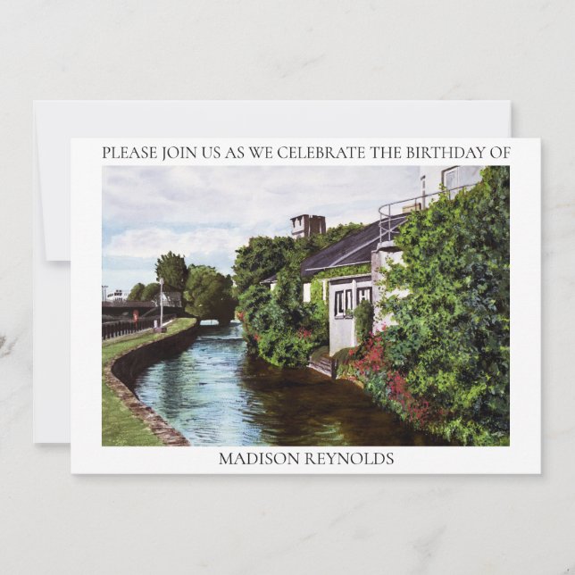 Invitation Illustration de l'Île Verte (Devant)