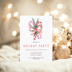 Invitation Illustration de Noël de mignon sucre de canne