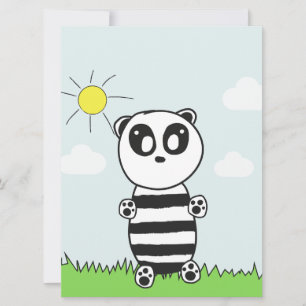 Invitation Illustration de Panda Mignon