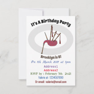 Invitation Illustration de pipes