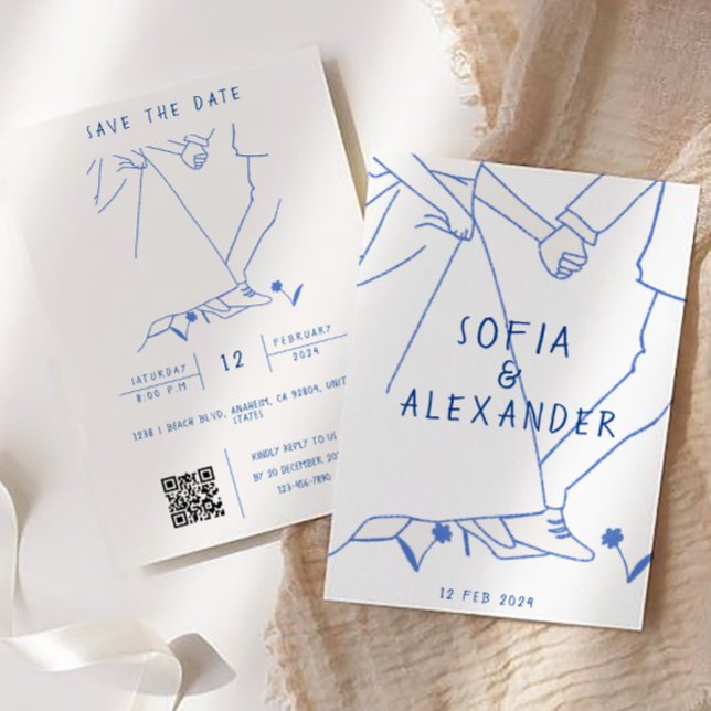 Invitation Illustration de Whimsical avec le Mariage RSVP de  (Wedding Invitation)