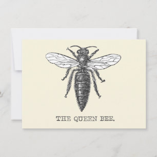Invitation Illustration des abeilles de l'insecte de la reine