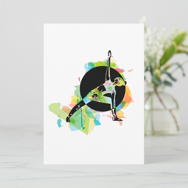 Invitation Illustration d'une femme qui s'étire (Créateur téléchargé)